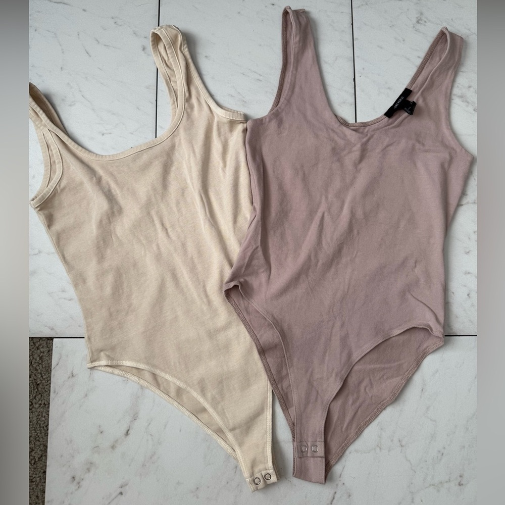 FOREVER 21 Bodysuit tank tops; size small and medium